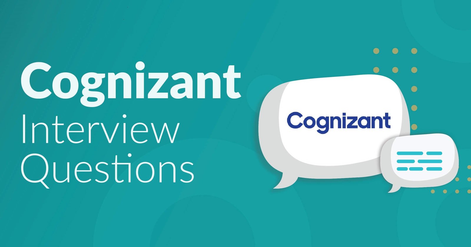 cognizant news analyst interview questions